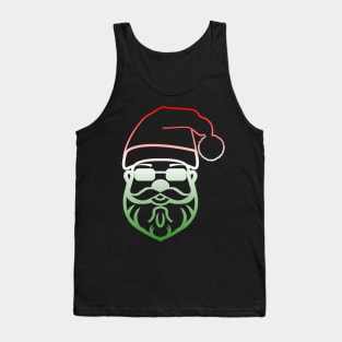 Santa Claus Head Christmas Cartoon Xmas Tank Top